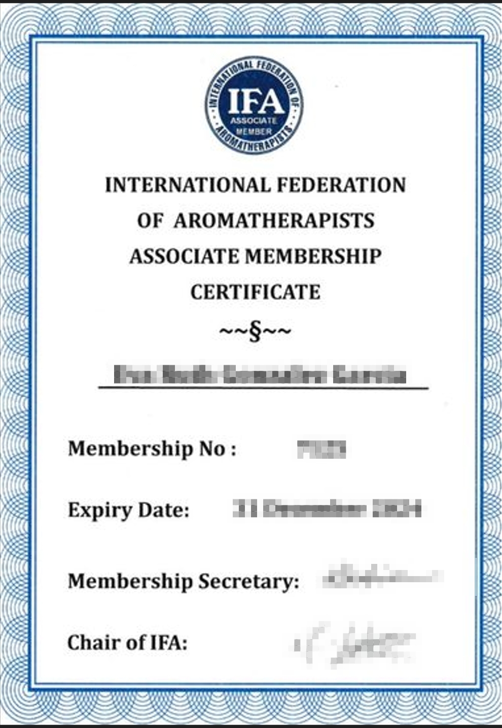 IFA Associate Membership 準會員證書！關於IFA芳療認證的完整攻略！